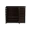 Baxton Studio Adalwin 3-Door Dark Brown Wooden Entryway Shoes Storage Cabinet 118-6517 - alternate 4